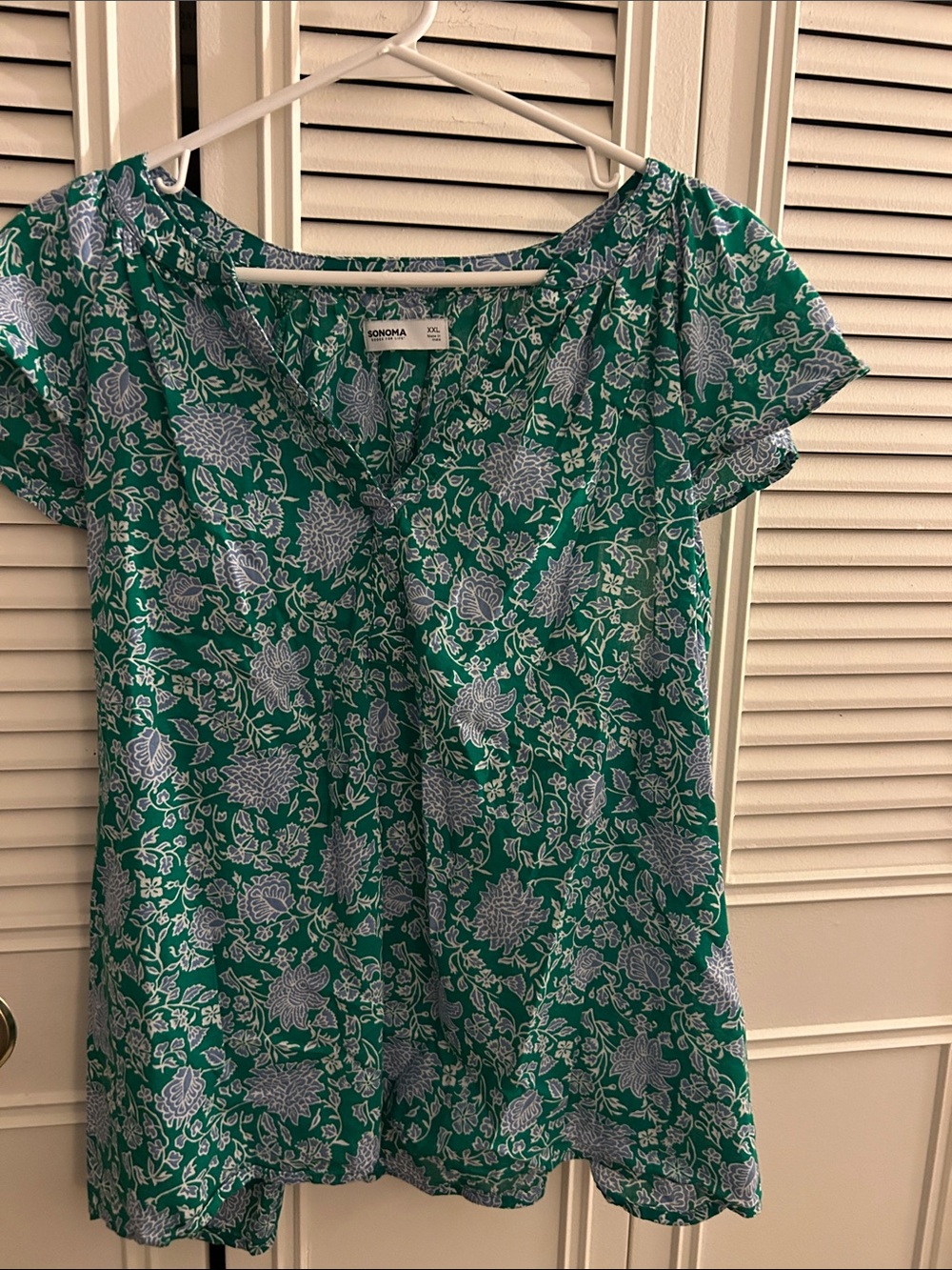 Sonoma short sleeve blouse, XXL